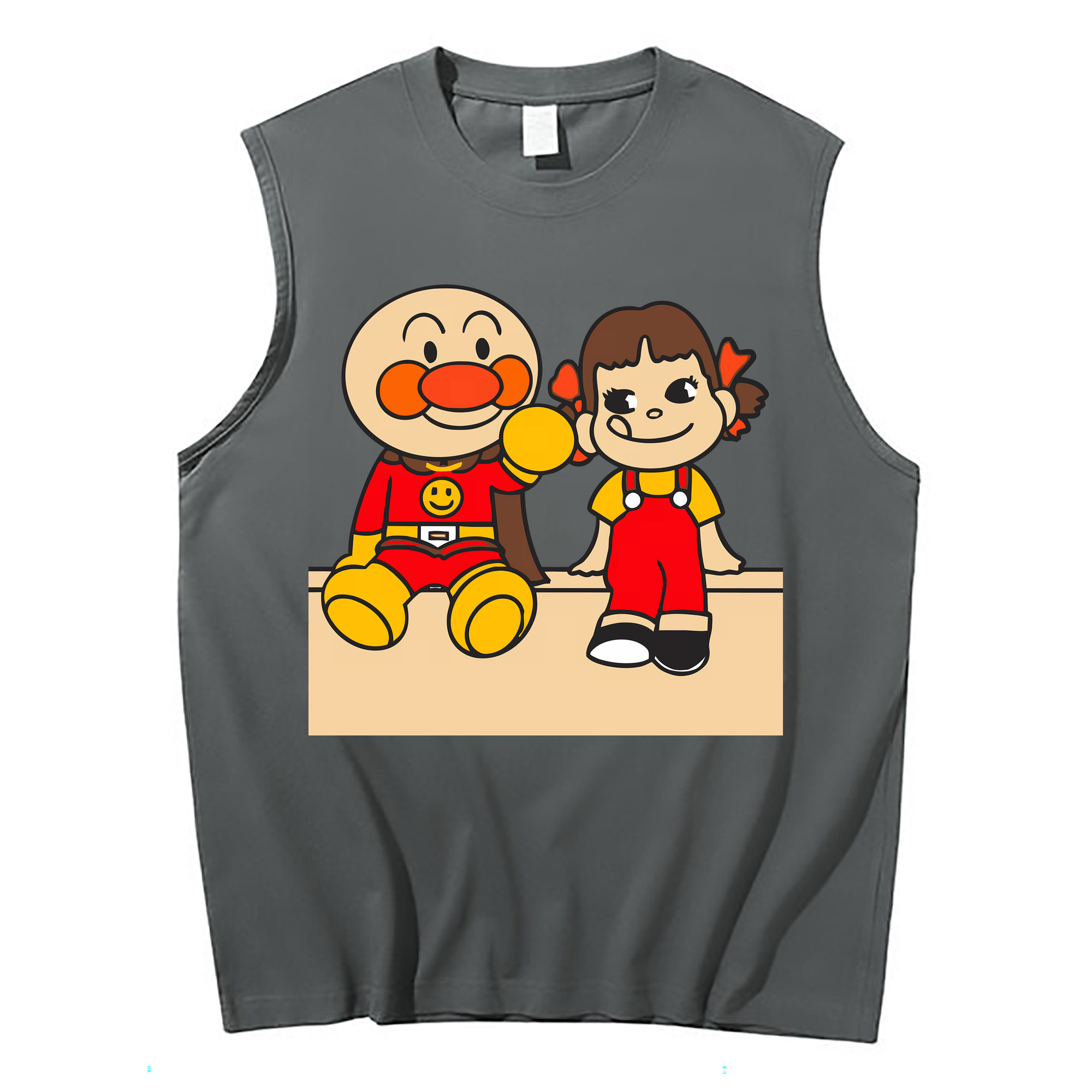 （画像用） アンパンマン Anpanman コットン100％タンクトップ（フロントプリント）